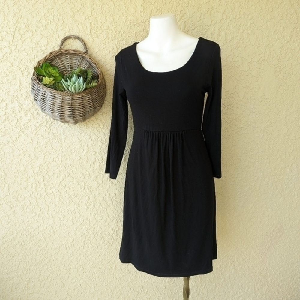 Boden long sleeve aline dress‎ black size 6